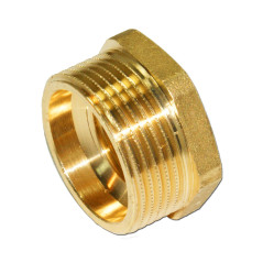 Mosadzná závitová redukcia 1/4" IG x 3/8" AG