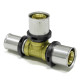 Mosadzná lisovacia spojka T 32x3 / 32x3 / 26x3 mm TH