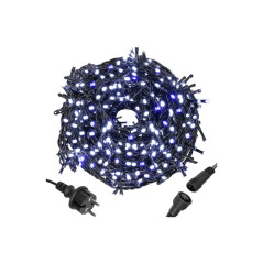 LED svetelná reťaz - 61,5m, 1000LED, IP44, multicolor