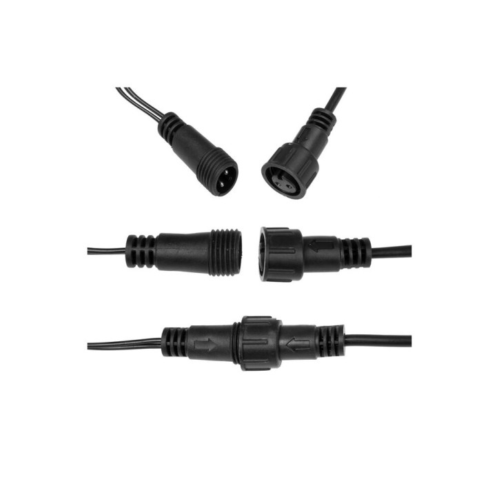 LED svetelná reťaz - 61,5m, 1000LED, IP44, multicolor