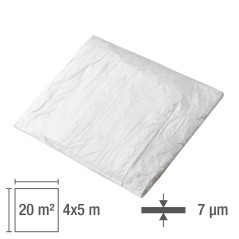 Zakrývacia fólia 4x5 m HDPE štandardná, priehľadná