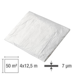 Zakrývacia fólia 4x12,5 m HDPE štandardná, priehľadná
