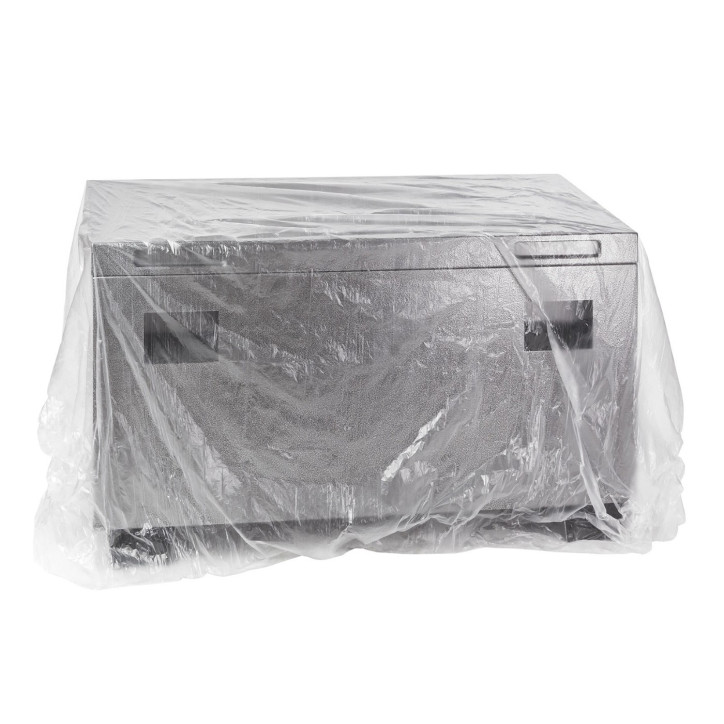 Zakrývacia fólia stavebná 4x5 m LDPE extra hrubá, priehľadná