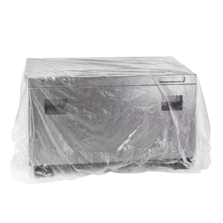 Zakrývacia fólia stavebná 4x12,5 m LDPE extra hrubá, priehľadná