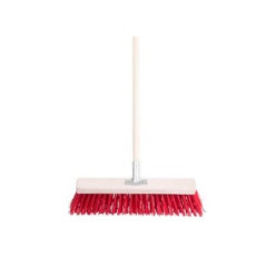 Cestárska metla PVC 30 cm s násadou 120 cm