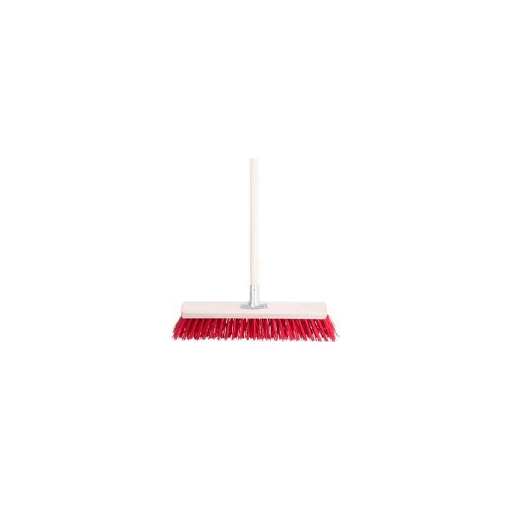 Cestárska metla PVC 40 cm s násadou 120 cm