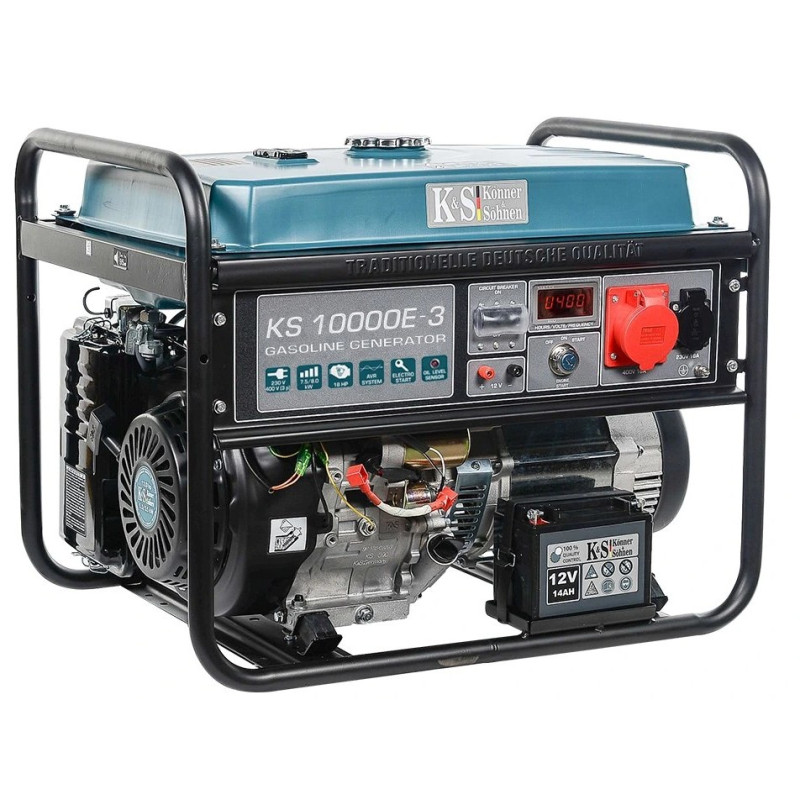 Benzínová elektrocentrála 7,5 kW/400 V KS 10000E-3