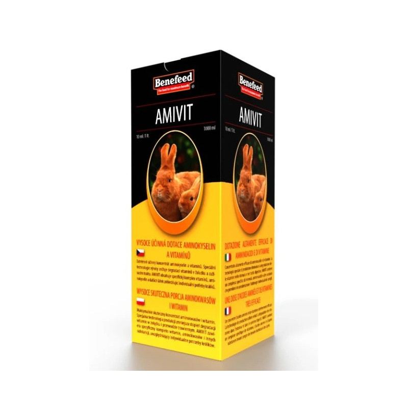 Doplnok krmiva pre králiky Amivit 1000 ml