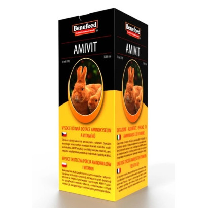 Doplnok krmiva pre králiky Amivit 1000 ml