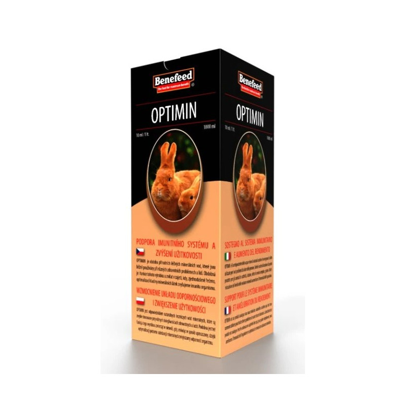 Doplnok krmiva pre králiky Optimin 1000 ml