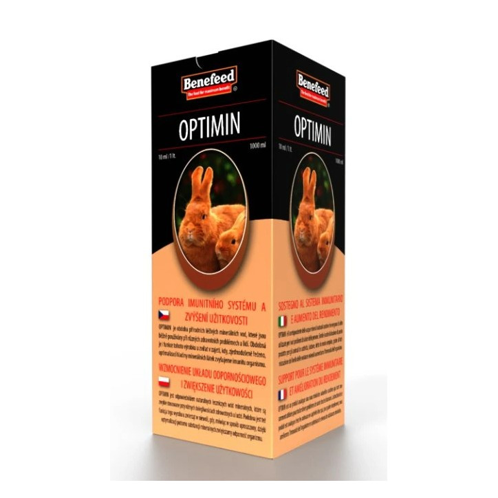 Doplnok krmiva pre králiky Optimin 1000 ml