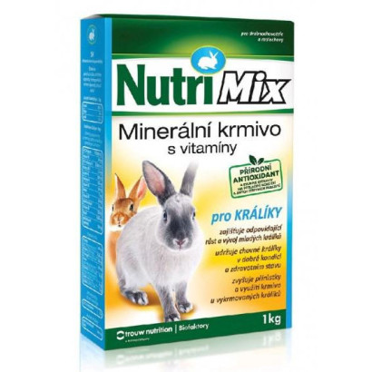Minerálne krmivo s vitamínmi pre králiky NutriMix 1 kg
