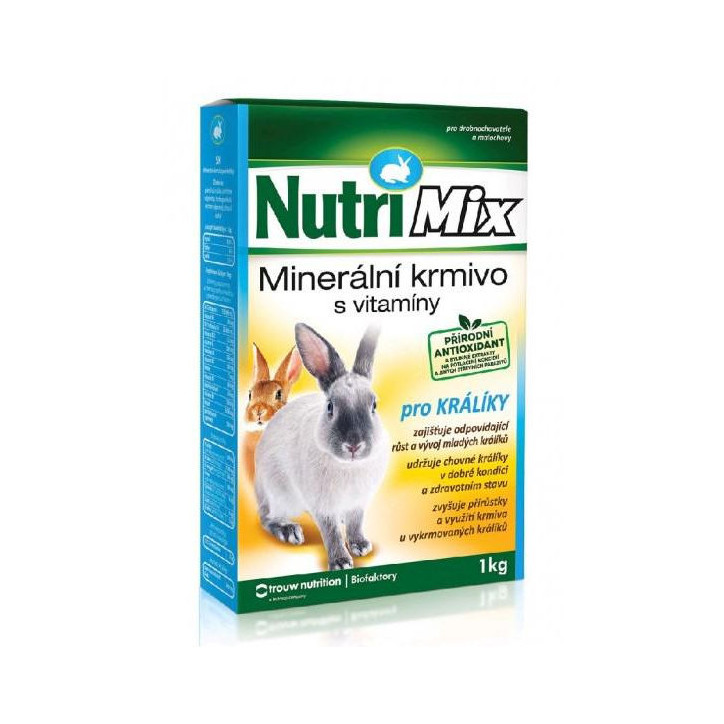Minerálne krmivo s vitamínmi pre králiky NutriMix 1 kg