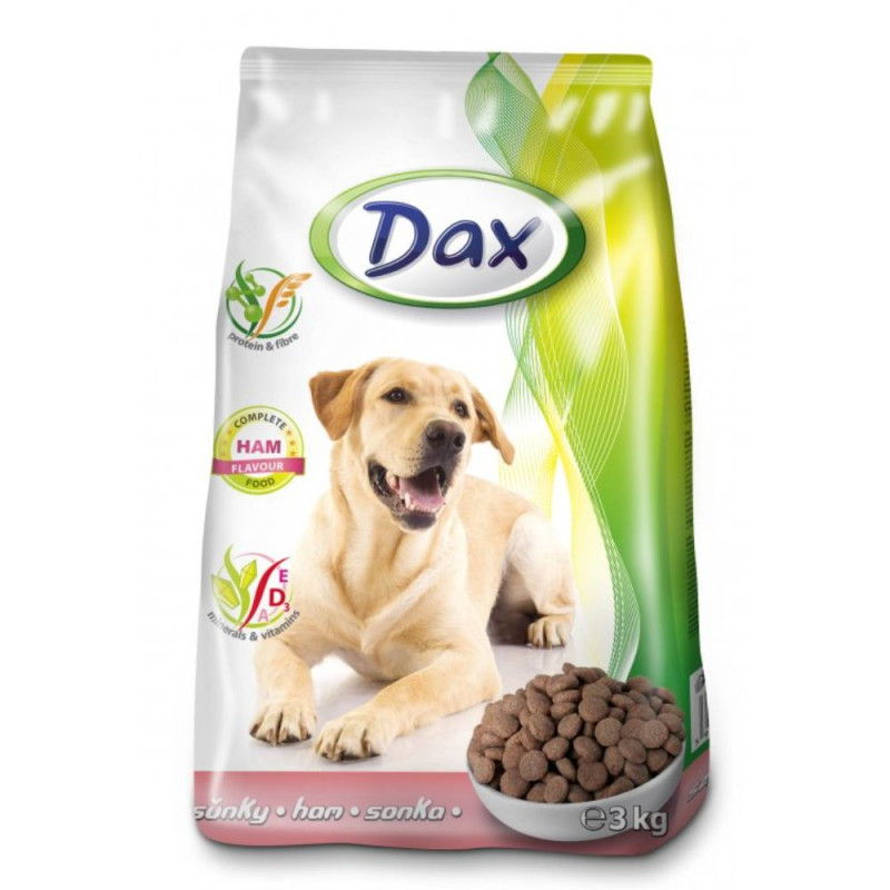 Granulované krmivo pre psy 3 kg, šunka