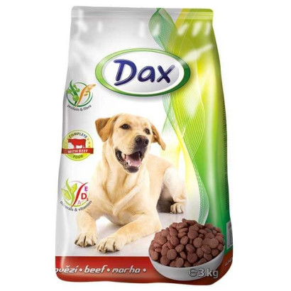 Granulované krmivo pre psy DAX 3 kg, hovädzie