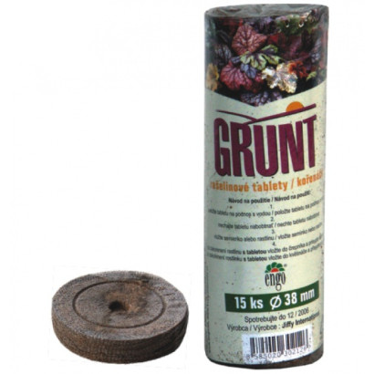 Rašelinové tablety 38 mm Grunt, 15 ks