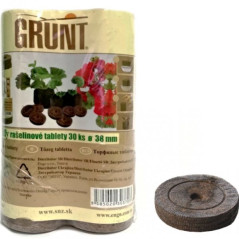 Rašelinové tablety 38 mm Grunt, 30 ks