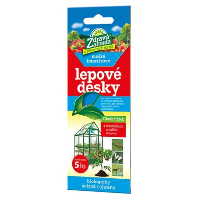 Modré lepové dosky na strapky, 5 ks