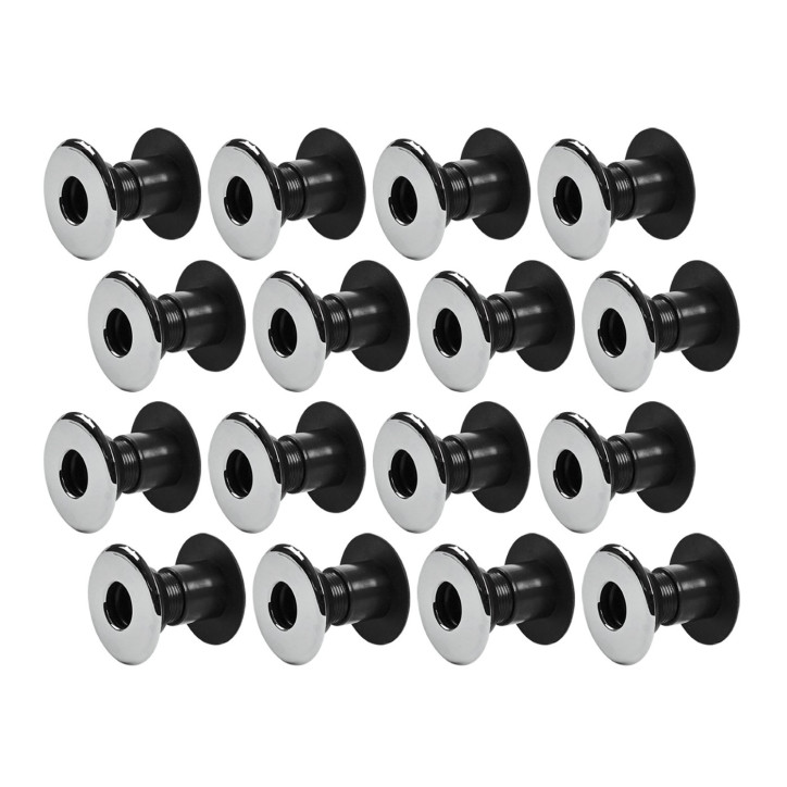 Priechodka na tyče 16 mm pre stolný futbal hrúbka 35-40 mm, 16-dielna sada