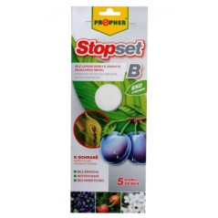 Biele lepové dosky na piliarku, kvetárku Stopset B, 5 ks