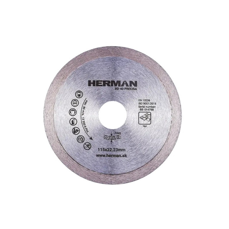Diamantový kotúč BD-40 Precisa 115 mm