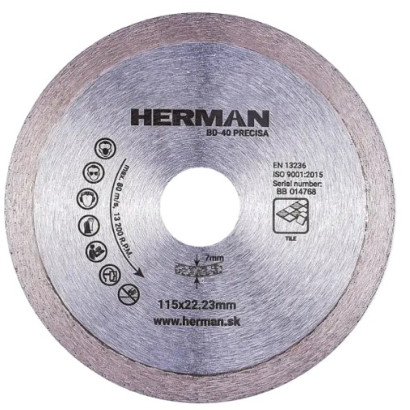 Diamantový kotúč BD-40 Precisa 115 mm