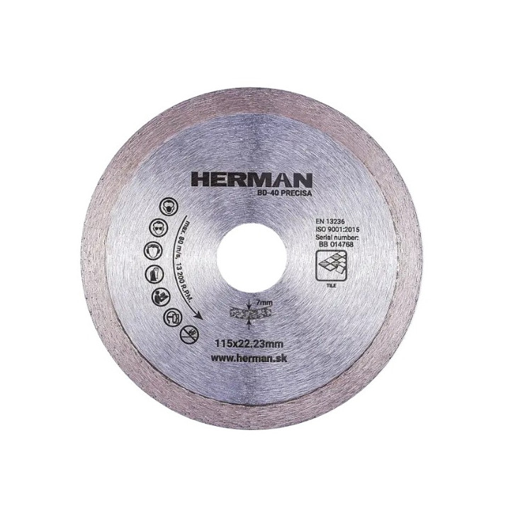 Diamantový kotúč BD-40 Precisa 115 mm