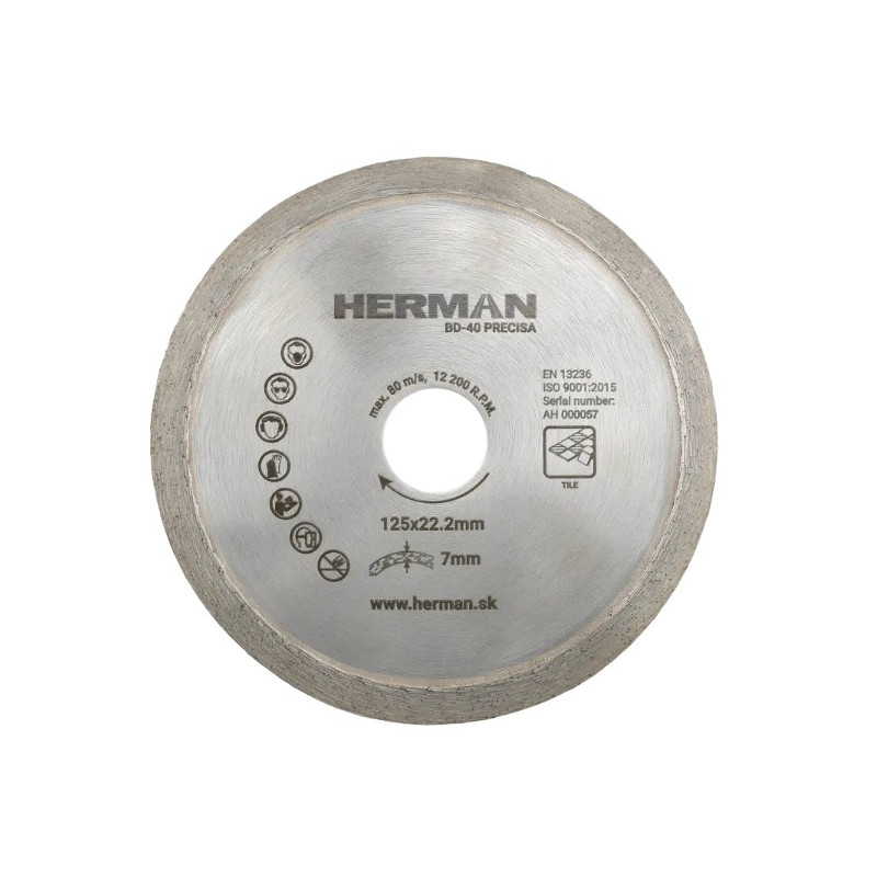 Diamantový kotúč BD-40 Precisa 125 mm