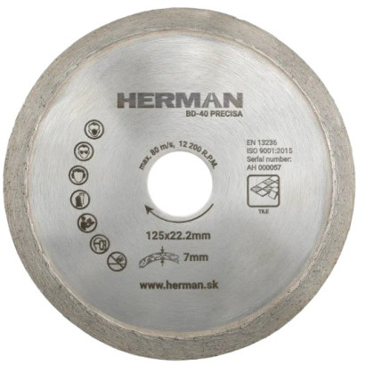 Diamantový kotúč BD-40 Precisa 125 mm