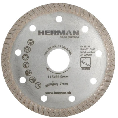 Diamantový kotúč BD-30 Extensa 115 mm
