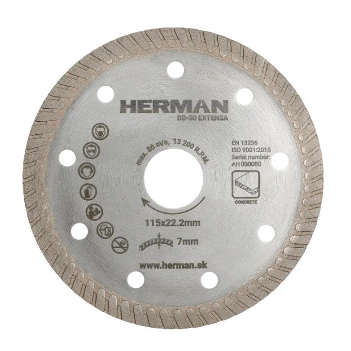 Diamantový kotúč BD-30 Extensa 115 mm