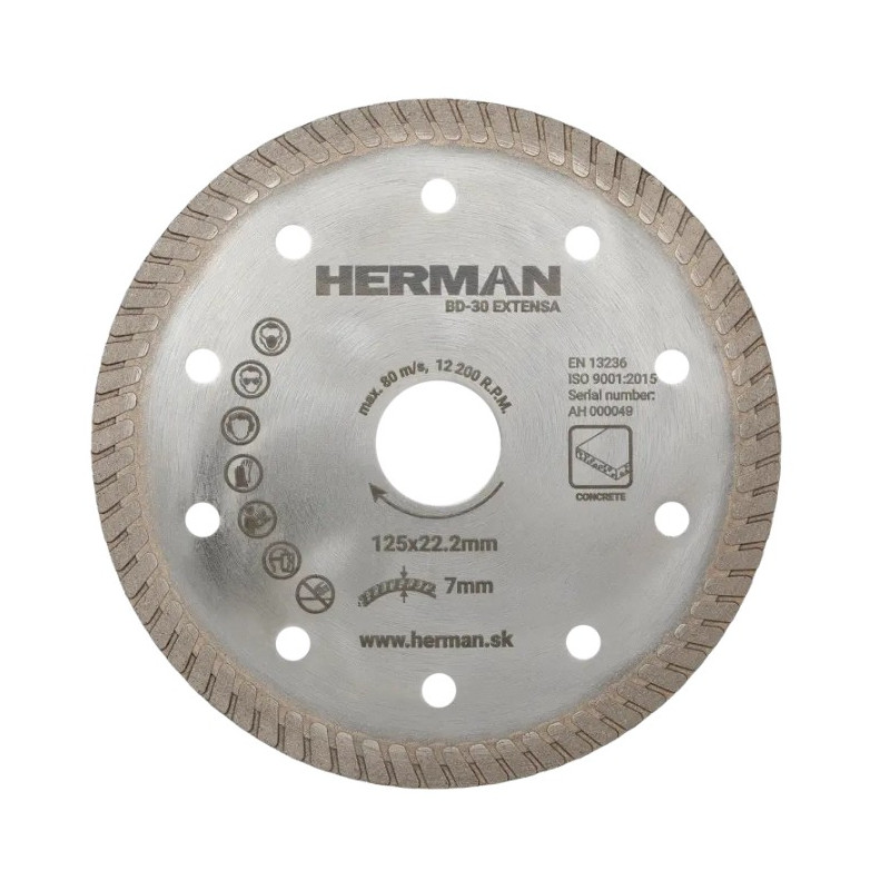 Diamantový kotúč BD-30 Extensa 125 mm