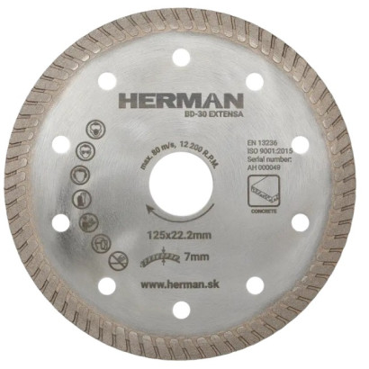 Diamantový kotúč BD-30 Extensa 125 mm