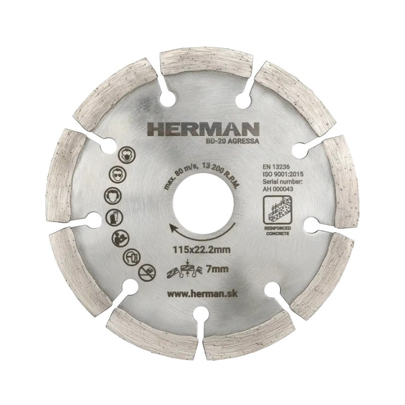 Diamantový kotúč BD-20 Agressa 115 mm