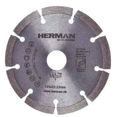 Diamantový kotúč BD-20 Agressa 125 mm