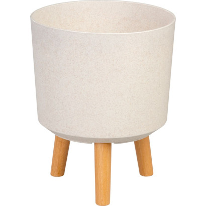 Kvetináč na nožičkách 24,5x31 cm, White Weath Finish
