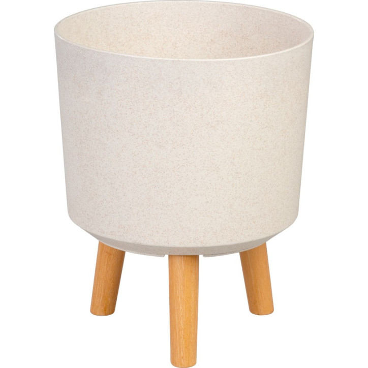 Kvetináč na nožičkách 24,5x31 cm, White Weath Finish