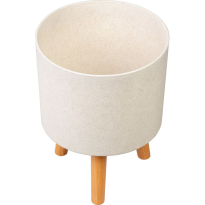 Kvetináč na nožičkách 24,5x31 cm, White Weath Finish