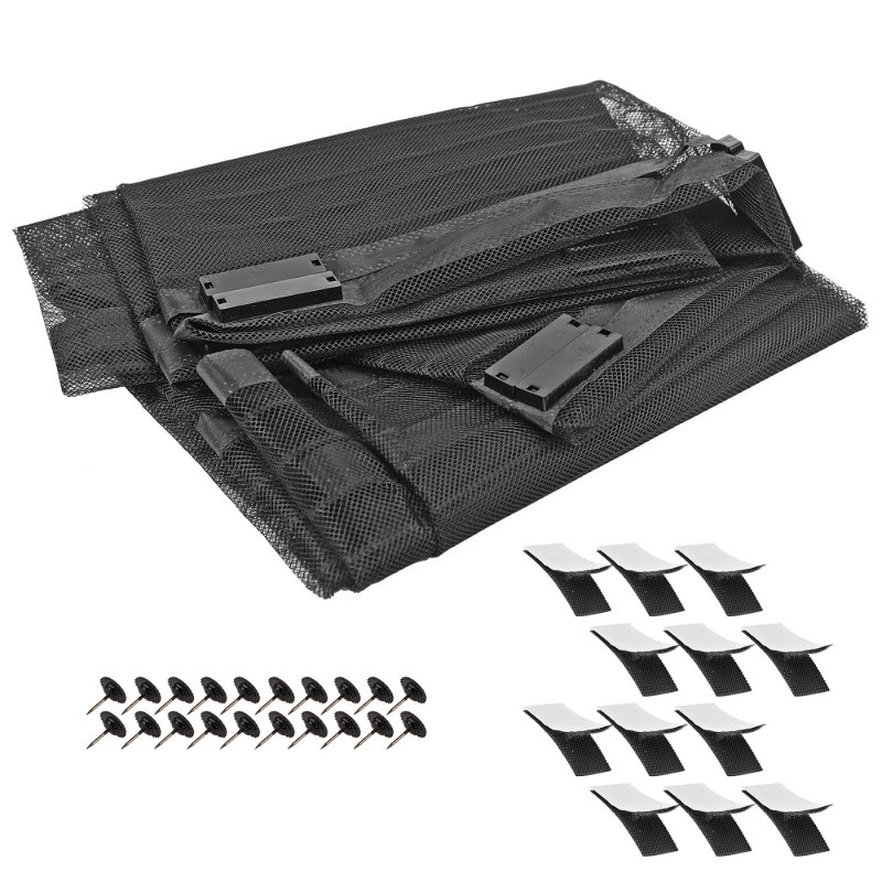Dverová sieťka proti hmyzu s magnetmi 95x215 cm, antracitová