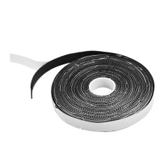 Samolepiaci suchý zips na sieťky proti hmyzu 9,5 mm x 5 m, antracitový