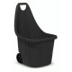 Vozík na záhradný odpad Blumax CADDY, 60 L, čierny