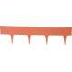 Plastová palisáda RattanPalisade, 82x9,5/20 cm, terakota, 240 cm