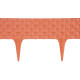 Plastová palisáda RattanPalisade, 82x9,5/20 cm, terakota, 240 cm