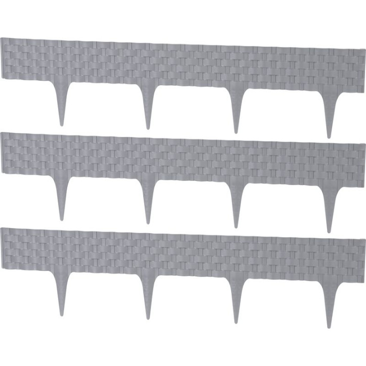 Plastová palisáda RattanPalisade, 82x9,5/20 cm, grafit, 240 cm Plastová palisáda RattanPalisade, 82x9,5/20 cm, grafit, 240 cm