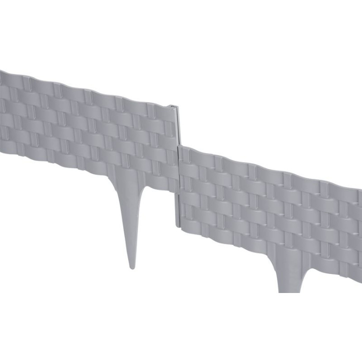 Plastová palisáda RattanPalisade, 82x9,5/20 cm, grafit, 240 cm Plastová palisáda RattanPalisade, 82x9,5/20 cm, grafit, 240 cm