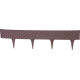 Plastová palisáda RattanPalisade, 82x9,5/20 cm, hnedá, 240 cm