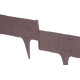 Plastová palisáda StonePalisade, 79x9,5/20 cm, hnedá, 237 cm