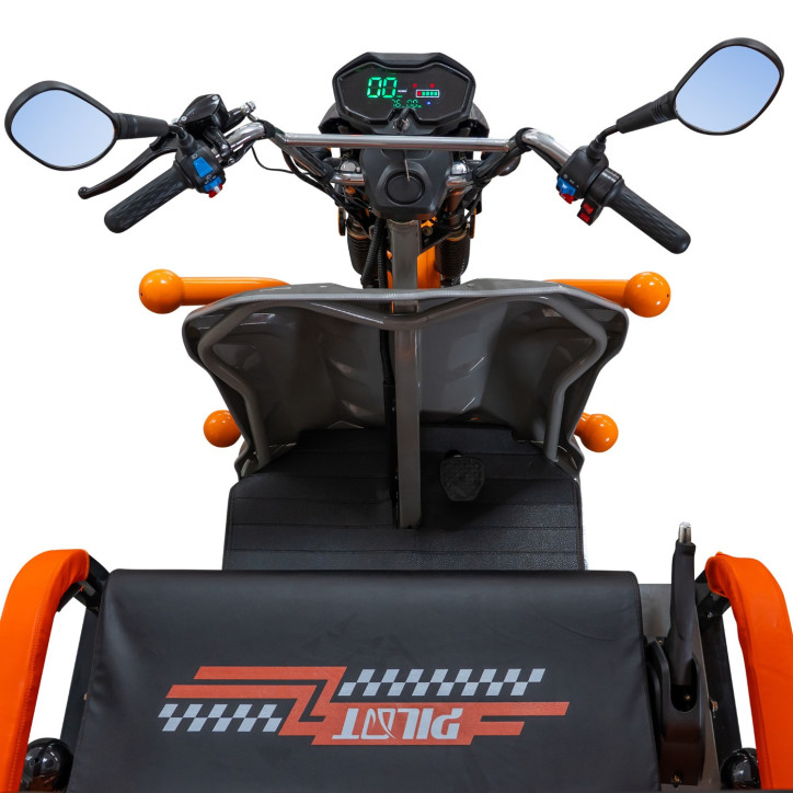 Nákladná e-trojkolka PILOT 3120G, sivá