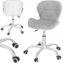 Kancelárska stolička ergonomická SPRINGOS HF0023 sivo-biela