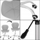 Kancelárska stolička ergonomická SPRINGOS HF0023 sivo-biela